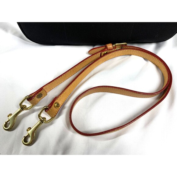 Dooney & Bourke Black Signature Canvas Leather Trim Satchel Bag detachable Strap - Picture 14 of 16